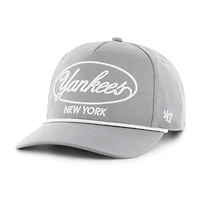 Men's '47 Gray New York Yankees Foundational Hitch Adjustable Hat