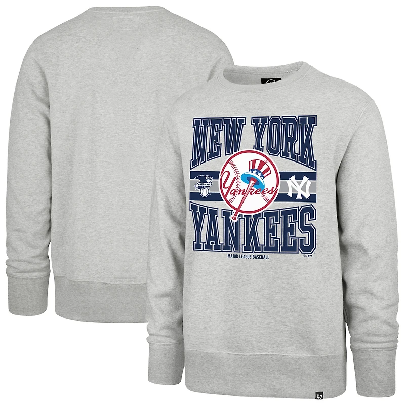 Sweat-shirt à capuche gris New York Yankees '47 pour homme