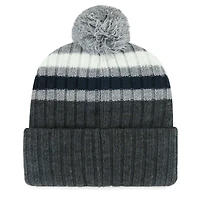 Men's '47 Gray New York Yankees Stack Cuffed Knit Hat with Pom