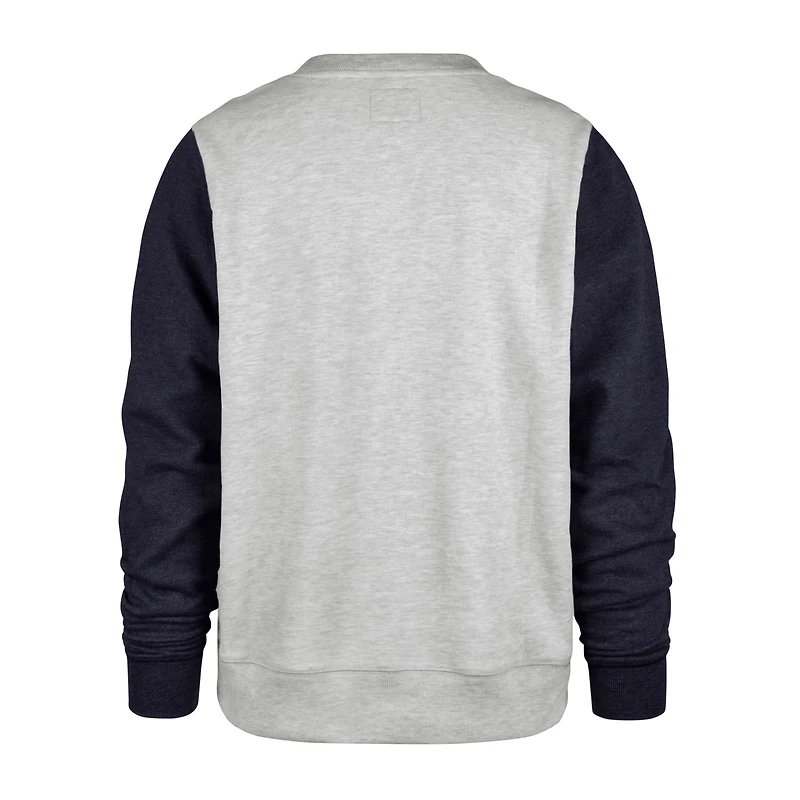 Sweat à capuche rétro New York Yankees gris chiné pour homme, modèle 47