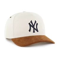 Men's '47 Natural/Brown New York Yankees Undyed Relaxed Hitch Adjustable Hat