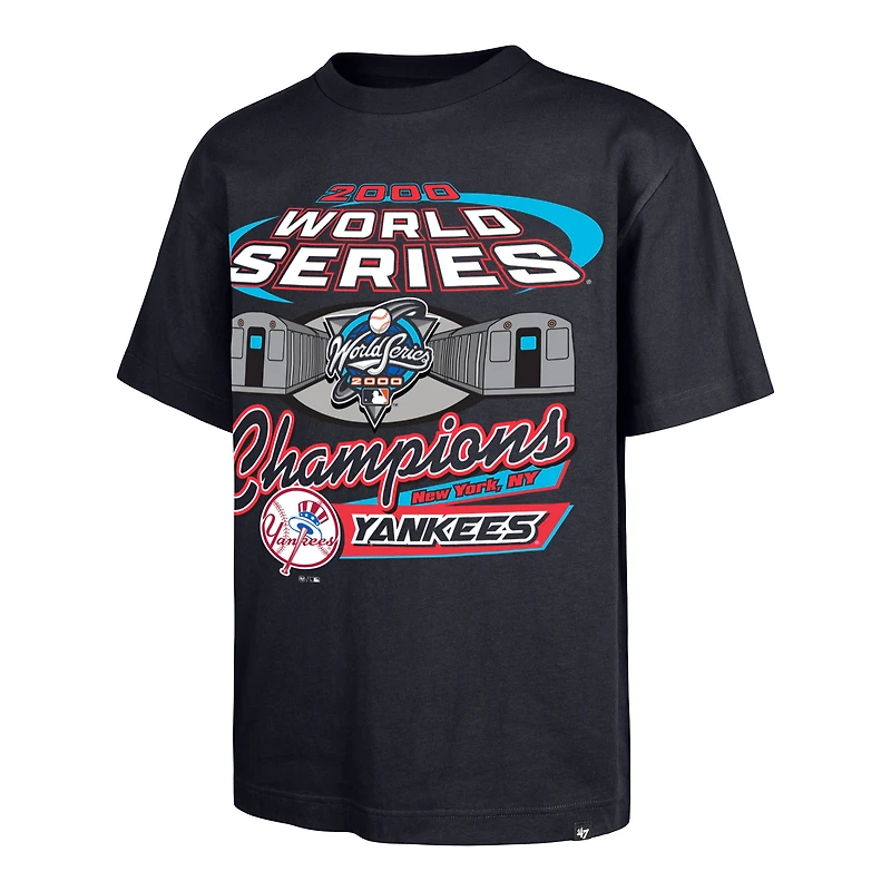 Men's '47 Navy New York Yankees 2000 World Series Champions Showcase Foundation T-Shirt