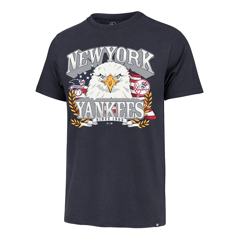 Men's '47  Navy New York Yankees Americana Eagle T-Shirt