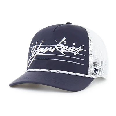 Men's '47 Navy New York Yankees Brrr Downburst Mesh Hitch Adjustable Hat