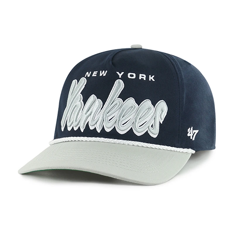 Men's '47 Navy New York Yankees Dropshadow Rope Hitch Adjustable Hat