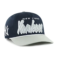Men's '47 Navy New York Yankees Dropshadow Rope Hitch Adjustable Hat