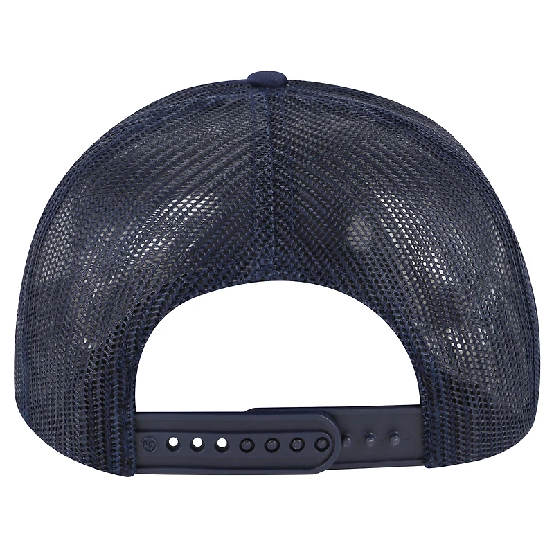 Casquette réglable de camionneur en mousse avec patch local des New York Yankees '47 bleu marine pour hommes