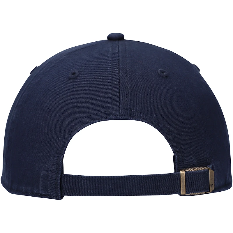 Men's '47 Navy New York Yankees Logo Cooperstown Collection Clean Up Adjustable Hat