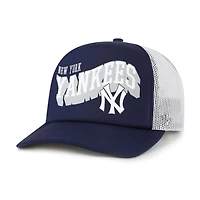 Casquette snapback Meander Foam Trucker bleu marine New York Yankees '47 pour homme