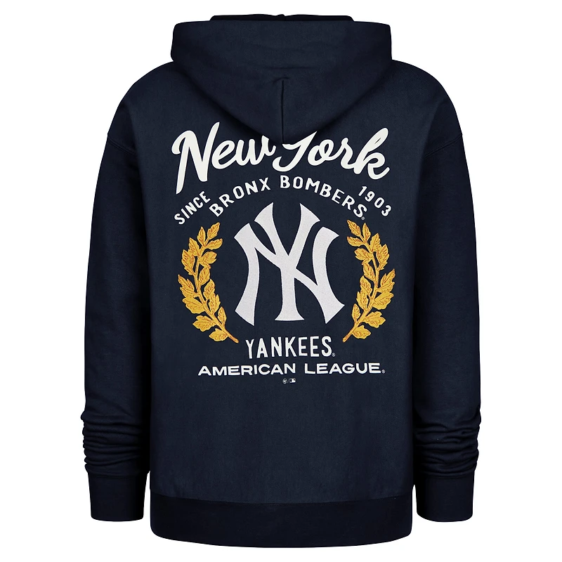 Sweat à capuche souvenir des Yankees de New York, bleu marine, modèle 47, la Fondation Laurels, pour homme