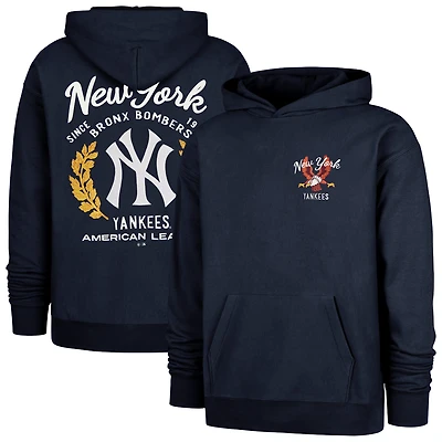 Men's '47  Navy New York Yankees Souvenir Laurels Foundation Hoodie