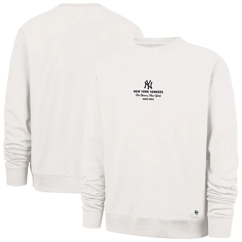 Sweat-shirt à col rond en polaire Anderson Foundation « 47 Sand New York Yankees » pour homme