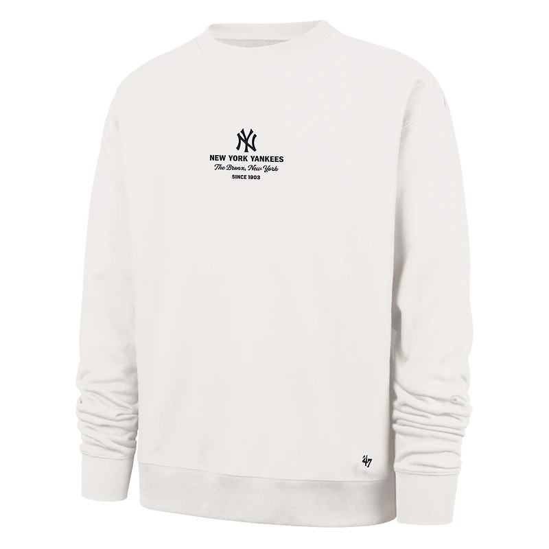 Sweat-shirt à col rond en polaire Anderson Foundation « 47 Sand New York Yankees » pour homme