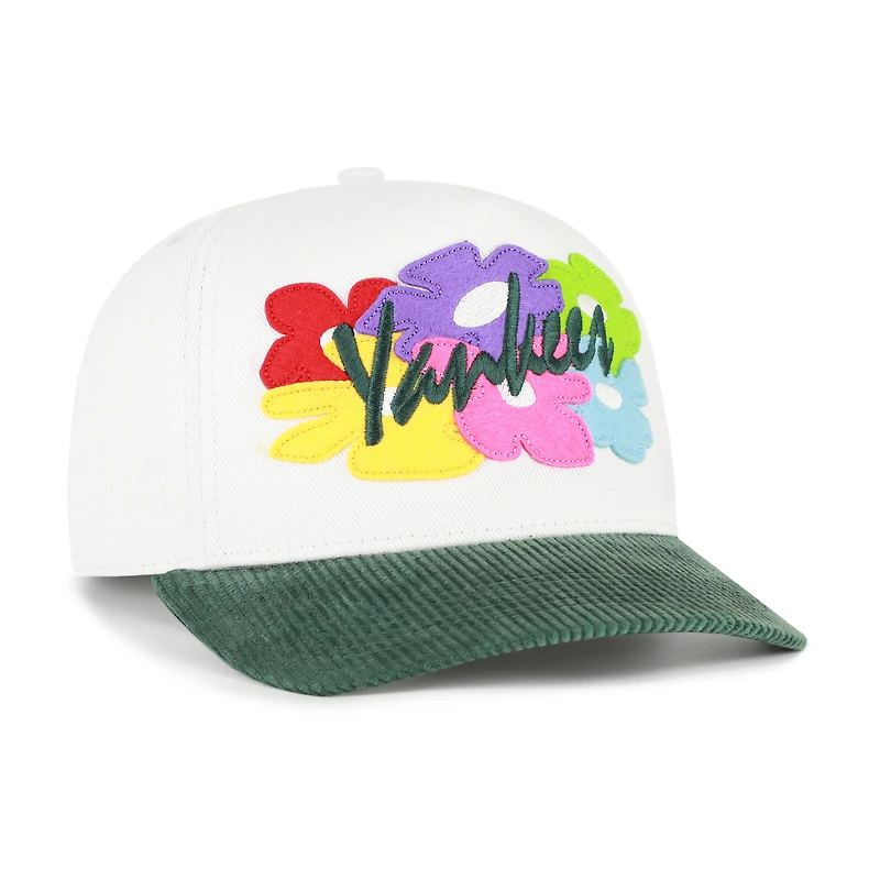 Casquette ajustable pour homme '47 New York Yankees Flora Gallery Hitch blanche et verte