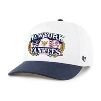Casquette ajustable pour homme « 47 » blanche et marine des Yankees de New York, style Americana, avec aigle.