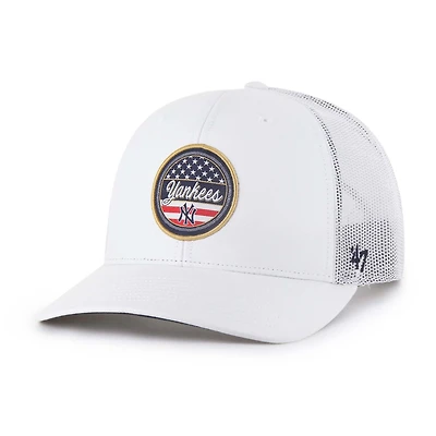 Men's '47 White New York Yankees Homage Adjustable Trucker Hat