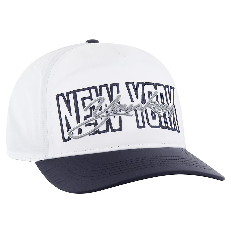 Men's '47 White New York Yankees Lineman Hitch Adjustable Hat