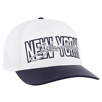 Men's '47 White New York Yankees Lineman Hitch Adjustable Hat