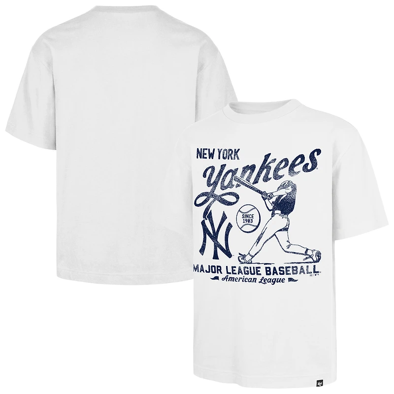 T-shirt blanc « 47 » pour homme, édition régionale des Yankees de New York