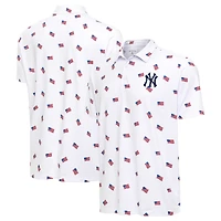 Men's Antigua White New York Yankees  Americana Polo
