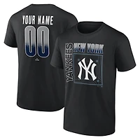 T-shirt noir pour homme New York Yankees Home Field Pop personnalisé avec nom et numéro
