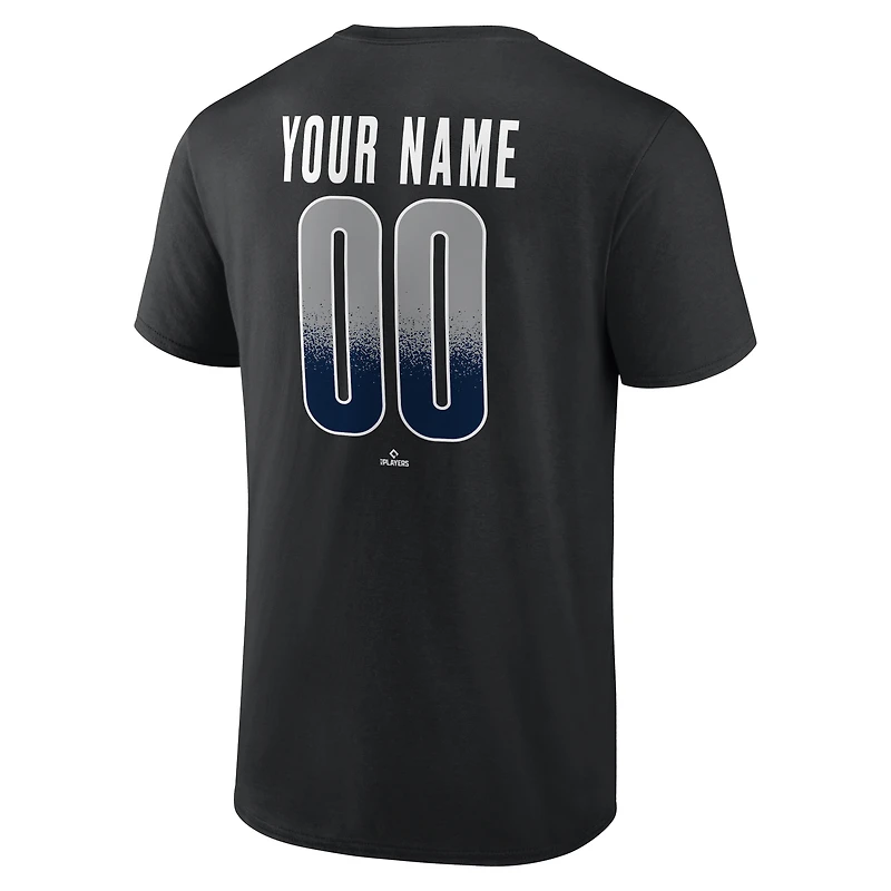 Men's Black New York Yankees Home Field Pop Personalized Name & Number T-Shirt