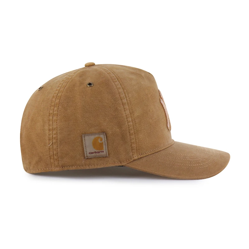 Men's Carhartt x '47 Brown New York Yankees Dyed Hitch Adjustable Hat