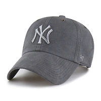 Casquette ajustable Carhartt x '47 Charcoal New York Yankees Dyed Clean Up pour homme