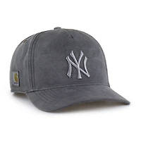 Men's Carhartt x '47 Charcoal New York Yankees Dyed Hitch Adjustable Hat
