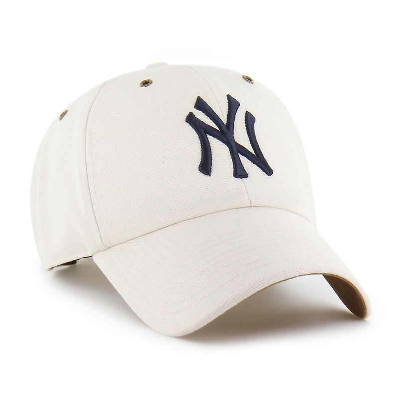 Men's Carhartt x '47 Natural New York Yankees Undyed Clean Up Adjustable Hat