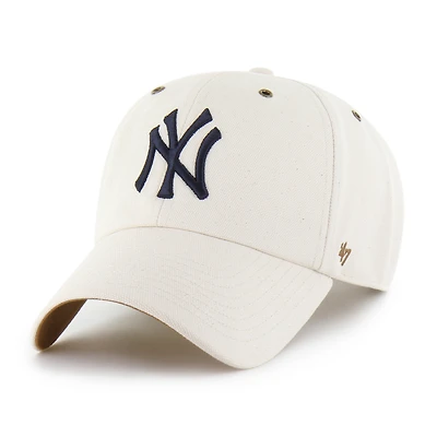 Men's Carhartt x '47 Natural New York Yankees Undyed Clean Up Adjustable Hat