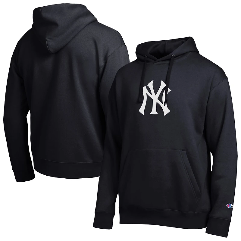 Men's Champion Black New York Yankees All Star Embroidered Logo Hoodie
