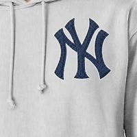 Men's Champion  Navy New York Yankees Reverse Weave Chenille Hoodie