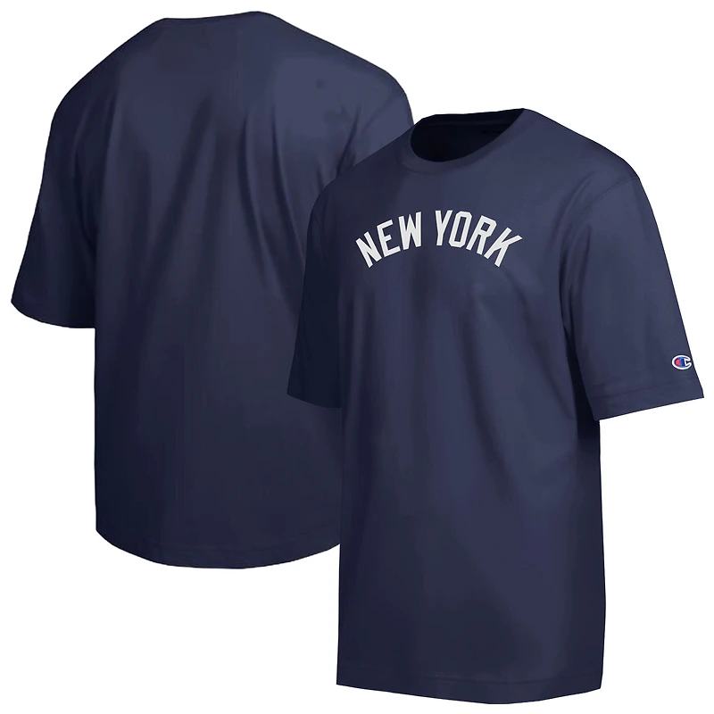 T-shirt Champion bleu marine New York Yankees All Star en chenille avec logo