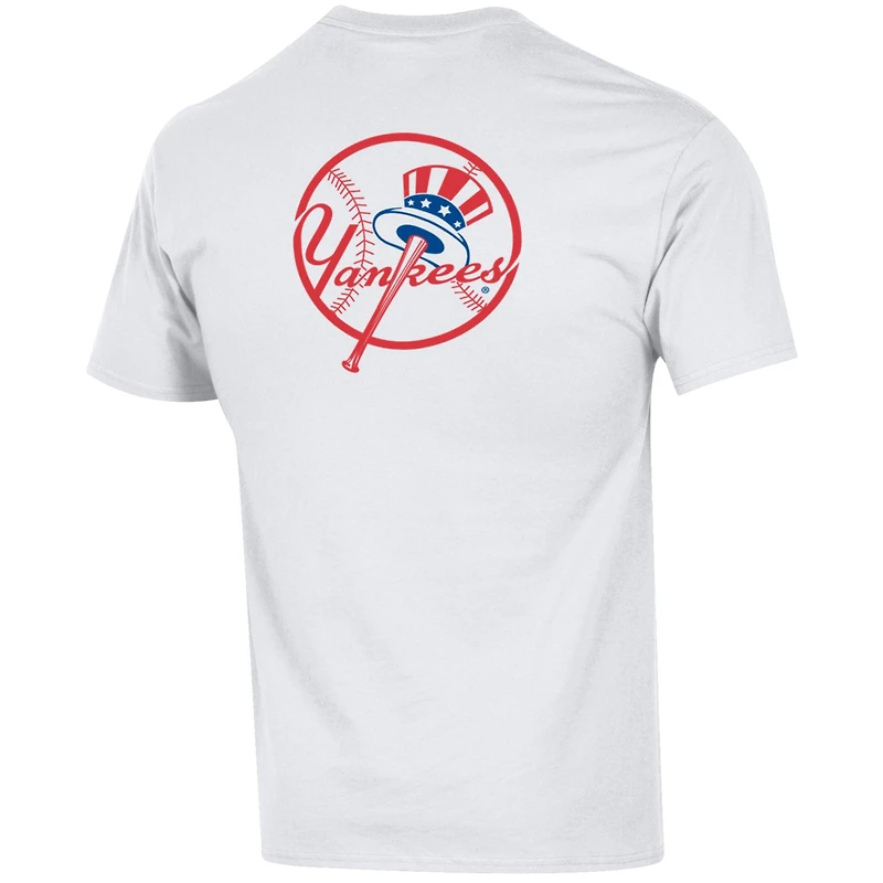 Men's Champion White New York Yankees 3-Hit Jersey T-Shirt