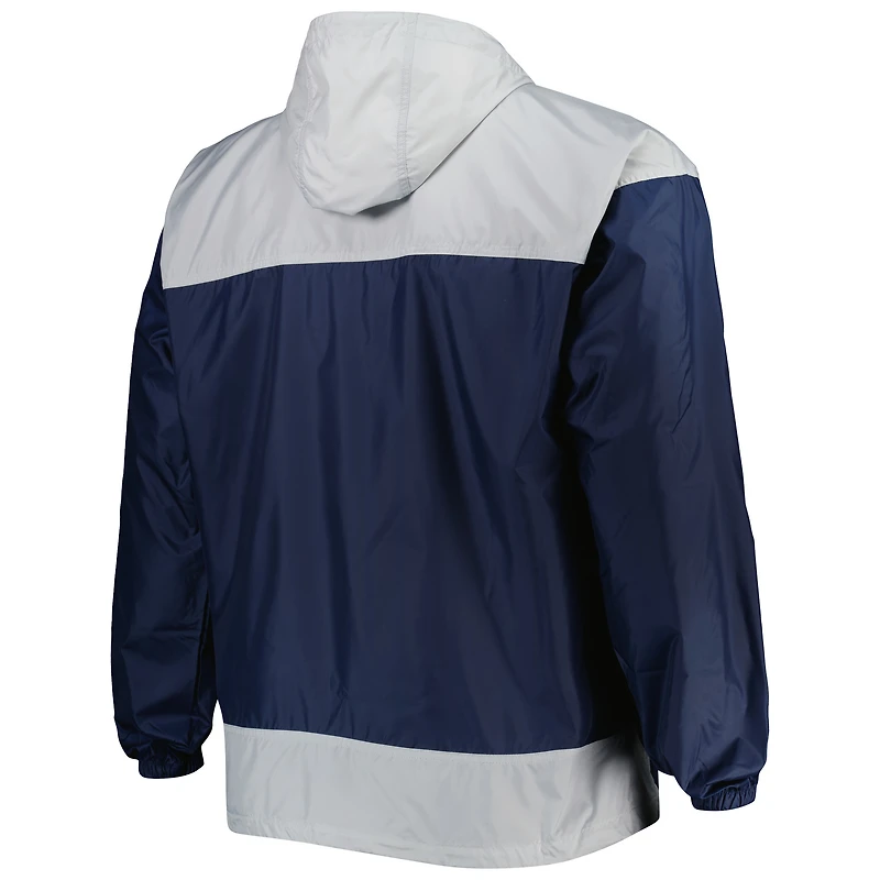 Coupe-vent à glissière pleine longueur pour homme des Yankees de New York Flash Forward Challenger Columbia, bleu marine