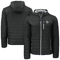 Sweat à capuche entièrement zippé PrimaLoft Eco Rainier des Yankees de New York pour homme, noir, Cutter & Buck
