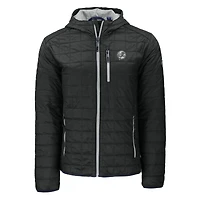 Sweat à capuche entièrement zippé PrimaLoft Eco Rainier des Yankees de New York pour homme, noir, Cutter & Buck
