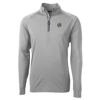Veste grise à fermeture éclair quart de tour Adapt Eco Raglan des Yankees New York pour homme, Cutter & Buck