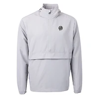 Veste à capuche demi-zippée en anorak recyclé Charter Eco pour homme, gris, Cutter & Buck, des Yankees de New York
