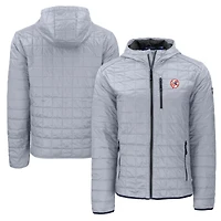Veste à capuche entièrement zippée Rainier Primaloft Eco pour homme, collection Cooperstown, gris, des Yankees de New York.