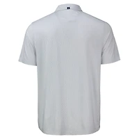 Men's Cutter & Buck Gray New York Yankees Pike Eco Diamond Dot Print Polo