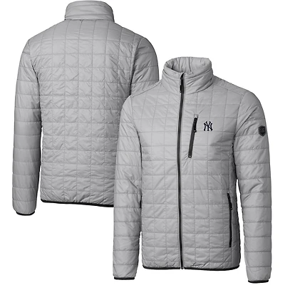 Doudoune isolante entièrement zippée Rainier Eco pour homme, grise, des Yankees de New York, Cutter & Buck
