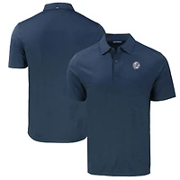 Men's Cutter & Buck Heather Navy New York Yankees Big Tall Forge Eco Stretch Recycled Polo