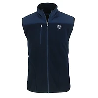 Gilet zippé en polaire Sherpa écologique Cascade pour homme, bleu marine, des Yankees de New York, grande taille