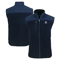 Gilet zippé en polaire Sherpa écologique Cascade pour homme, bleu marine, des Yankees de New York, grande taille