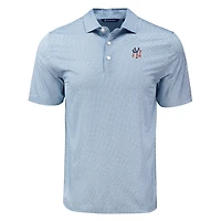 Polo bleu marine à imprimé diamants et pois pour homme des Yankees de New York, coupeur buck, taille grande