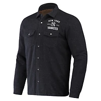 Collection Darius Rucker pour hommes par Fanatics - Veste noire à boutons-pression Ringstop des New York Yankees