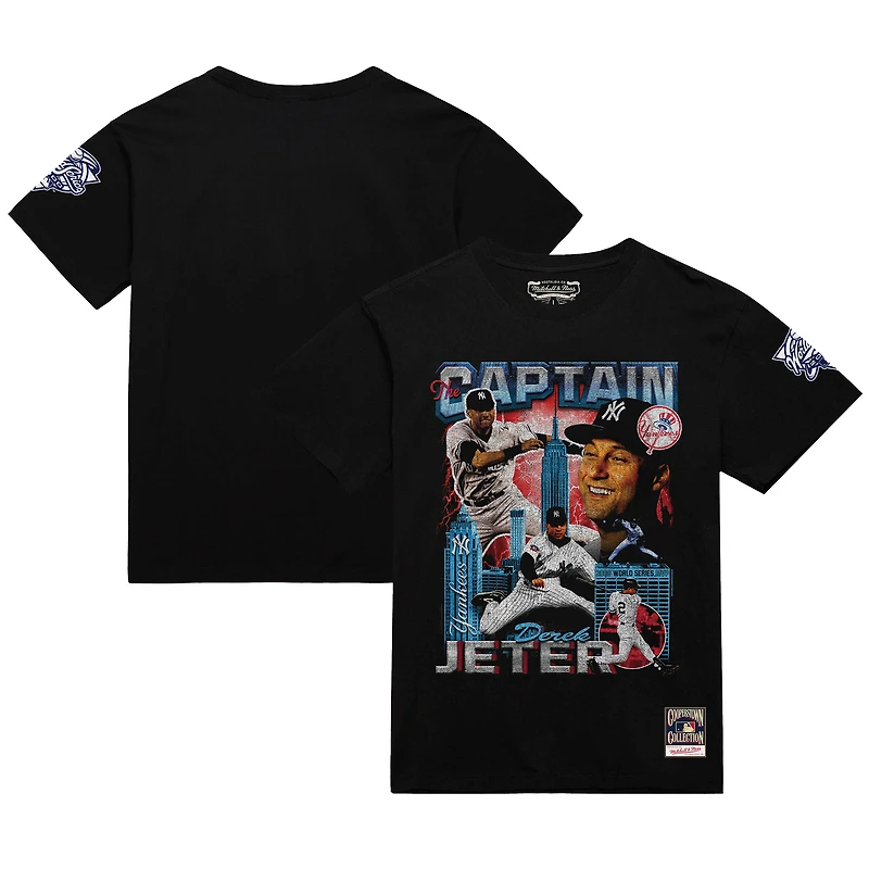 Men's Derek Jeter Black New York Yankees 2000 World Series MVP Collage T-Shirt