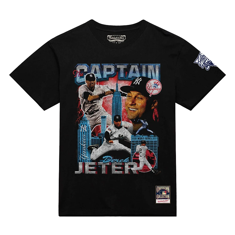 Men's Derek Jeter Black New York Yankees 2000 World Series MVP Collage T-Shirt